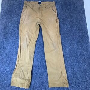 Colorado Clothing Carpenter Work Pants Men 32x30.5 Tan Canvas Cotton Relaxed Fit